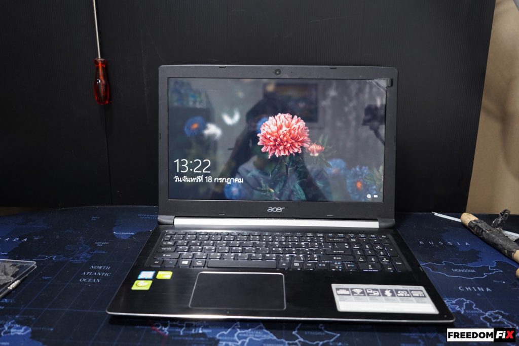 เปลี่ยนจอโน๊ตบุ๊ค ACER จอแตก จอร้าว จอเสีย จอเป็นเส้น จอสีเพี้ยน จอสั่น จอลาย จอมืด จอลาง ทุกอาการที่เกี่ยวกับจอ เราเปลี่ยนได้