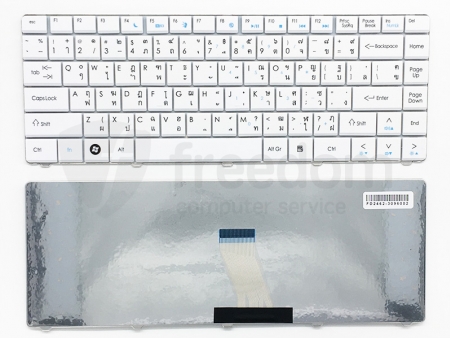 KEYBOARD ACER คีย์บอร์ด Acer ASPIRE 4732 EMACHINES D525 D725  (TH-US) สีขาว 