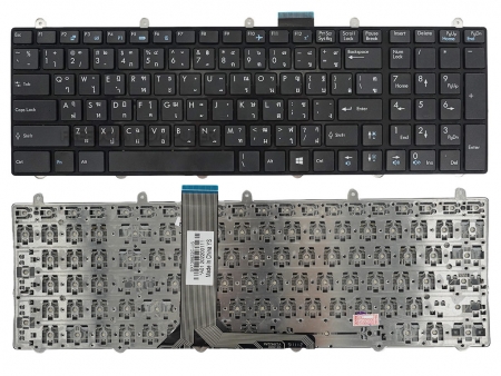 KEYBOARD MSI คีย์บอร์ด Msi GE60 GT60 GT70 GT780 MS-16GA MS-1762 GE70 (ไทย-อังกฤษ) ไม่มีไฟ 
