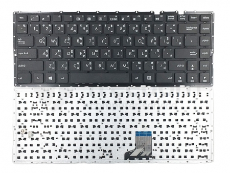 KEYBOARD ASUS คีย์บอร์ด Asus K401L A401 A401L K401 K401LB MP-13K83US-9206 ไทย อังกฤษ 