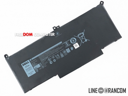 BATTERY-NOTEBOOK DELL แบตเตอรี่โน๊ตบุ๊ค (แท้) F3YGT V4940 สำหรับ Dell Latitude E7280 E7480 E7290 7380 7390 7490 60Wh 