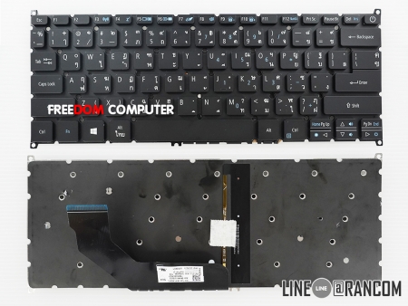 KEYBOARD ACER คีย์บอร์ด ACER Swift 3  SF314-52 SF314-52G SF314-53G ไทย​ อังกฤษ 