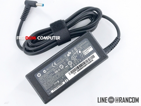 ADAPTER-NOTEBOOK HP-COMPAQ อแดปเตอร์แท้ ใส่ HP19.5V 3.33A (4.5*3.0mm) 65W หัวสีฟ้า มีเข็ม 