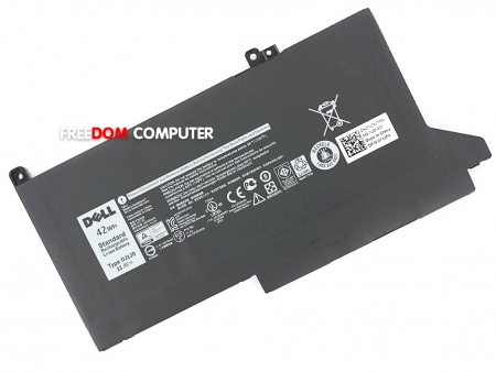 BATTERY-NOTEBOOK DELL แบตเตอรี่โน๊ตบุ๊ค (แท้) DJ1J0 42Wh สำหรับ Dell Latitude 12 นิ้ว E7280 E7480 E7490 12-7280 14-7480 LATITUDE 7390 