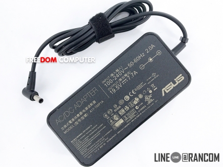 ADAPTER-NOTEBOOK ASUS อะแดปเตอร์ ของแท้ ASUS 19.5V 7.7A หัว 6.0*3.7  มีเข็มตรงกลางหัวเสียบ 