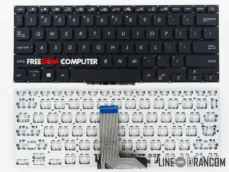 KEYBOARD ASUS คีย์บอร์ด ASUS X409 ไทย-อังกฤษ สีดำ 