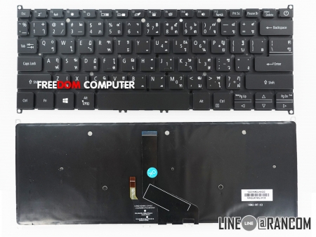 KEYBOARD ACER คีย์บอร์ด ACER SWIFT 5 SF514-52 SWIFT 3 SF314-57-38N7 SF314-42 ไทย อังกฤษ 