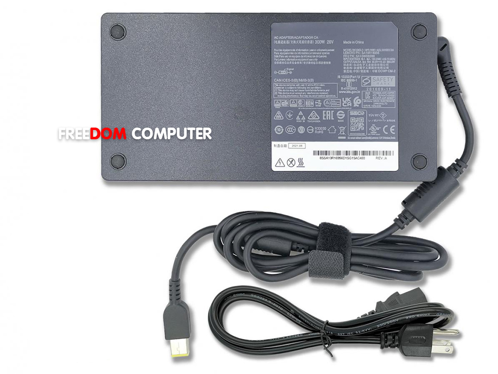 ADAPTER-NOTEBOOK IBM-LENOVO สายชาร์จโน๊ตบุ๊ค Lenovo 20V 15A 300W สําหรับ Legion 5 pro R9000P 9000K Y9000K Y9000X หัวเสียบ USB แท้ 