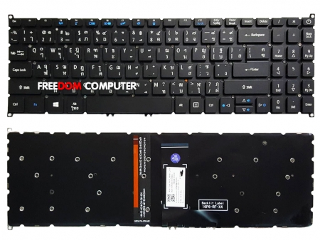 KEYBOARD ACER คีย์บอร์ด ACER Swift 3 SF315-41 SF315-41-R7JD มีไฟ (ปุ่ม function สีน้ำเงิน) 