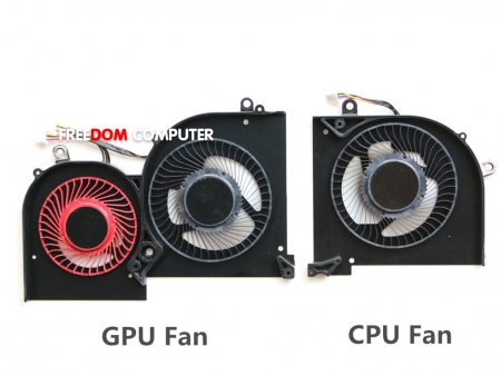 พัดลมโน๊ตบุ๊ค MSI พัดลม CPU & GPU MSI GS65 P65 CREATOR 8RF 2ชิ้น (แกะเทียบก่อนสั่ง) 