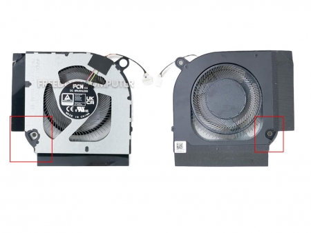 พัดลมโน๊ตบุ๊ค ACER พัดลม CPU Acer Predator Helios 300 PH317-53 PH315-52 AN515-55 AN515-56 AN515-57 AN515-45 AN517-52 N20C1 1ชิ้น ไฟ 12V (ฝั่งการ์ดจอ) (แกะเทียบก่อนสั่ง)  