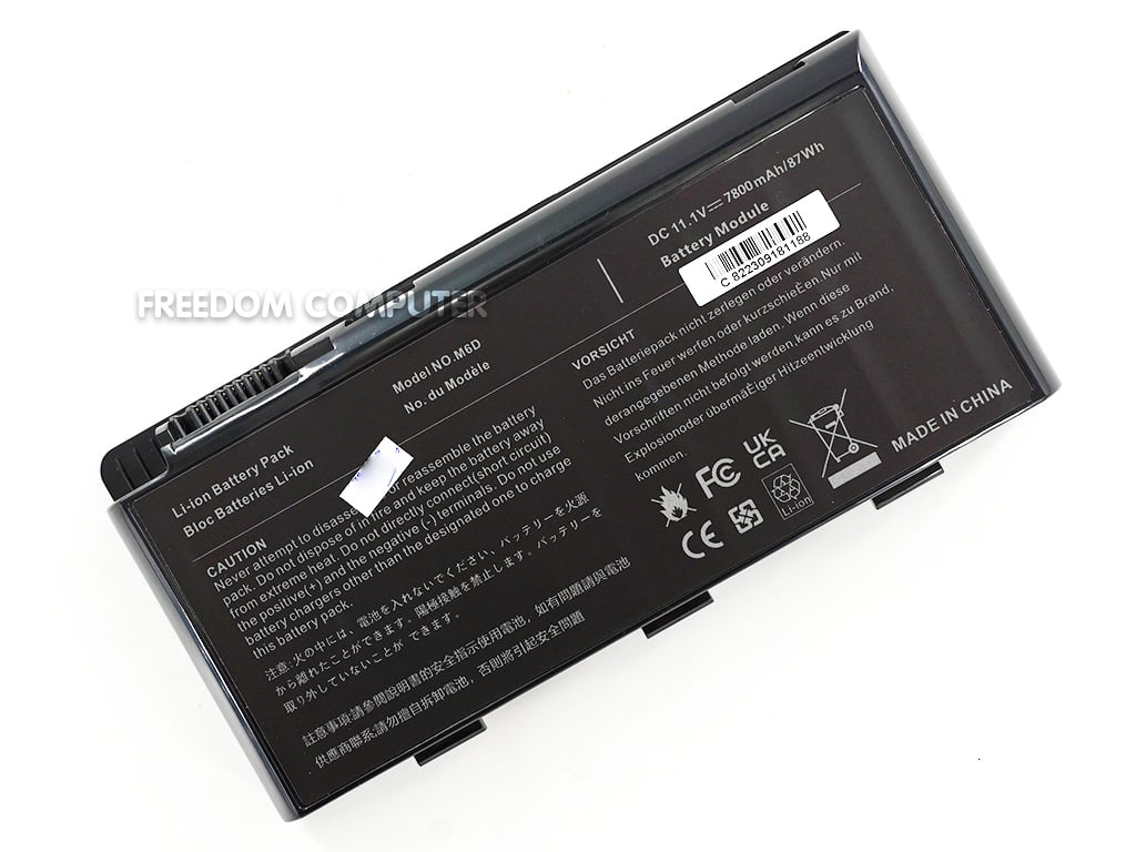Exate 7800Ah BTY-6D Laptop-Akku für SI GT60 GT70 2PE-890US GX60