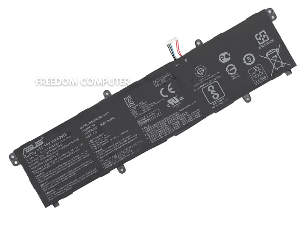 B31N1911 C31N1911 Batterie pour Asus VivoBook 15 X1502 14 M413 F413 X413 X421 17 X1702ZA Flip TP420 TP420IA M413DA M413IA M413UA F413JJ A F413. EA F413EP F413FA X413FA X413FF X421EQ X421FA X421IA
