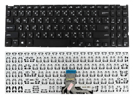 KEYBOARD ASUS คีย์บอร์ด ASUS M509B M509D X509F X509J X515 X515J M515 M515J M515D M515DA M515DAP M515UA R515L R515SA R515MA TH-EN สีดำไม่มีไฟ 