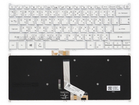 KEYBOARD ACER คีย์บอร์ด ACER Swift 5 SF514-52 SWIFT 3 SF314-57-38N7   สีเทา ไทย อังกฤษ 