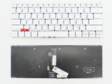 KEYBOARD ACER KEYBOARD คีย์บอร์ด ACER Swift 5 SF514-52 SF514-54GT SWIFT 3 SF314-57-38N7 สีขาวไทย อังกฤษ 