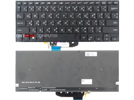 KEYBOARD ASUS คีย์บอร์ดโน๊ตบุ๊ค KEYBOARD ASUS VIVOBOOK FLIP 14 TP412F TP412U TH-EN มีไฟ 