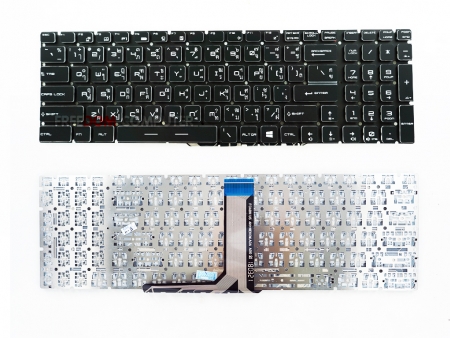 KEYBOARD MSI คีย์บอร์ด MSI GE62 GT62 GT72 GE72 GS60 GS70 GL62 GL72 GP62 GP72 CX62 GS63VR GS73VR GT72VR สีดำ ไม่มีไฟ 