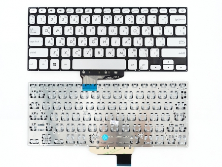 KEYBOARD ASUS คีย์บอร์ด ASUS S430U X430FA X430FN X430U S430 S430FA S14S430F สีเงิน ไม่มีไฟ 