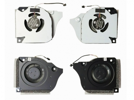 พัดลมโน๊ตบุ๊ค DELL พัดลม CPU + GPU Cooling Fan Dell G5 15 5590 G7 7790 7590 P82F 006KT2 06KT2 09THTN ไฟ 5V 2ชิ้น L+R 