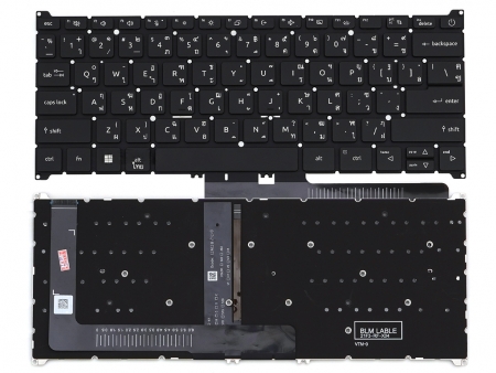 KEYBOARD ACER คีย์บอร์ดโน๊ตบุ๊ค KEYBOARD ACER Travelmate TMP214-54 ไทย อังกฤษ มีไฟ 