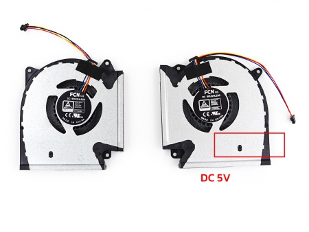 พัดลมโน๊ตบุ๊ค ASUS พัดลม CPU & GPU โน๊ตบุ๊ค ASUS ROG STRIX G15 GL543RC L+R ไฟ 5V 