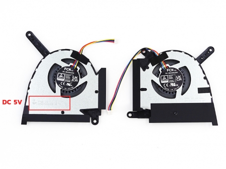 พัดลมโน๊ตบุ๊ค ASUS พัดลม CPU & GPU โน๊ตบุ๊ค Asus TUF Dash F15 FX517ZC L+R ไฟ 5V 