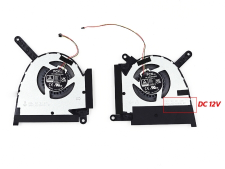 พัดลมโน๊ตบุ๊ค ASUS พัดลม CPU & GPU โน๊ตบุ๊ค Asus TUF Dash F15 FX517Z L+R ไฟ 12V 