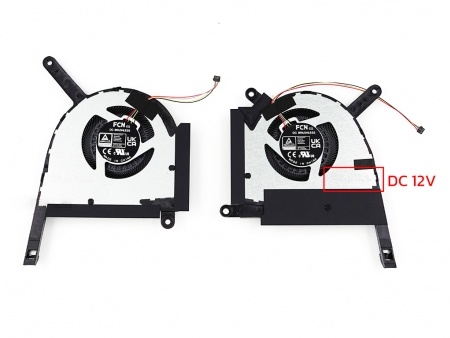 พัดลมโน๊ตบุ๊ค ASUS พัดลม CPU & GPU โน๊ตบุ๊ค ASUS TUF GAMING A15 FA507R L+R ไฟ 12V 