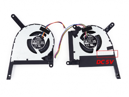 พัดลมโน๊ตบุ๊ค ASUS พัดลม CPU & GPU โน๊ตบุ๊ค ASUS TUF GAMING A15 FA507R F17 FX707ZE L+R ไฟ 5V 